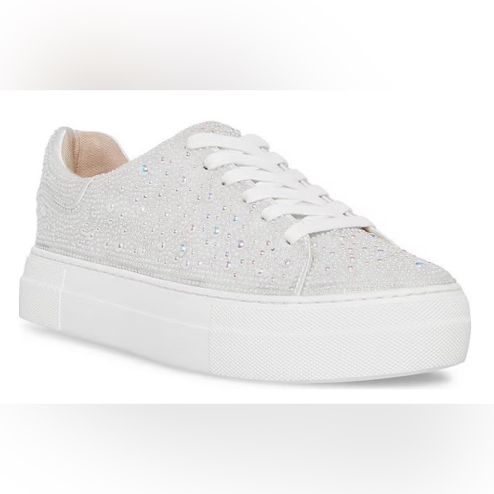 Blue by Betsey Johnson Sidny Bridal Pearl
Embellished Platform Sneakers